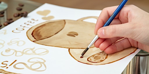 Primaire afbeelding van Get Creative With Coffee - Online Painting Class by Classpop!™