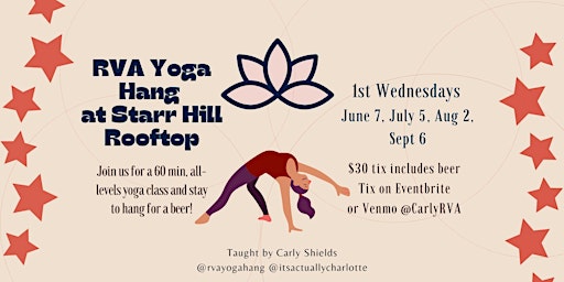 RVA Yoga Hang Summer Series at Starr Hill Brewery - September Edition primary image