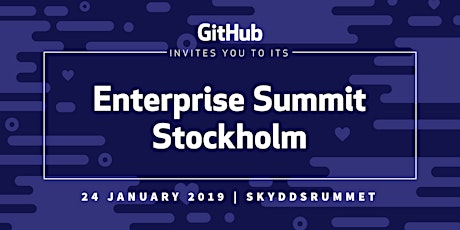 GitHub Enterprise Summit - Stockholm - January 24, 2019 primary image