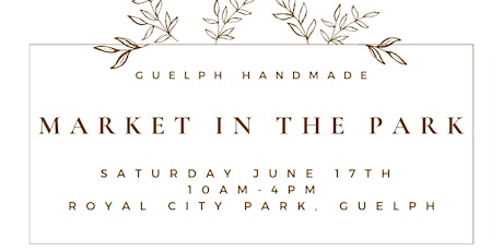 Guelph Outdoor Handmade Market in the Park