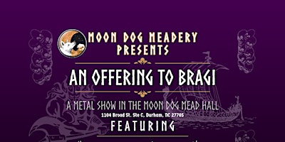 Imagem principal do evento An Offering to Bragi - A Metal Show Presented by Shirley Roads Records