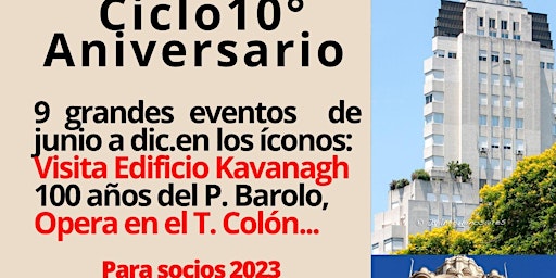 Imagen principal de Ciclo Nouveau-Déco: 9 Eventos  junio a dic. en Barolo, T. Colón y Embajadas