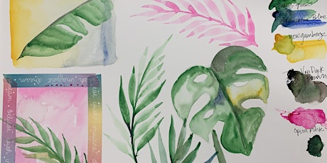 Tropical Leaves - Beginning Watercolor with Jenny - Pearl City