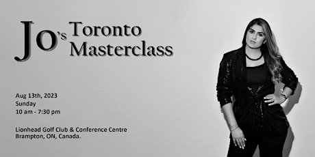 Jo's Toronto Masterclass