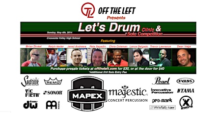 "Let's Drum" Clinic and Solo Competition primary image