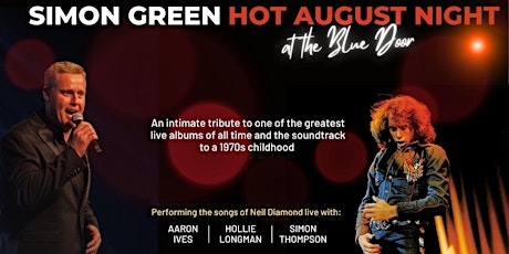 Hauptbild für "Hot August Night at The Blue Door" - Simon Green - Tiny Room Concert