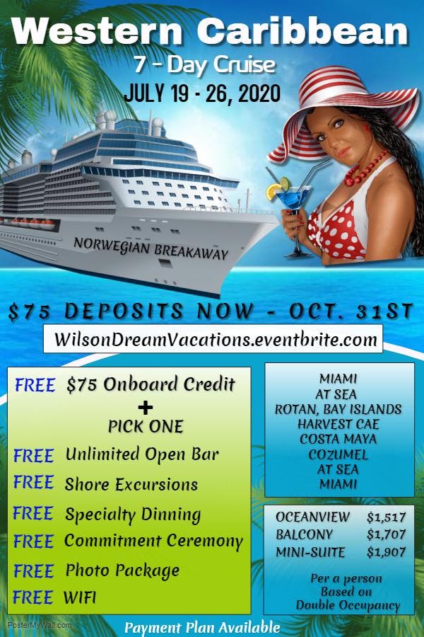 7- Day Western Caribbean Cruise - July 2020 Miami Port