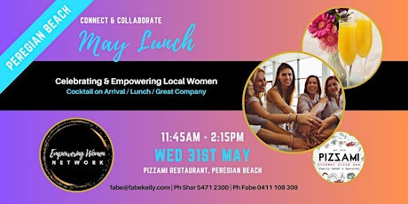 Imagen principal de EMPOWERING WOMEN NETWORK: PEREGIAN May Lunch