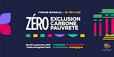 Forum Mondial 3Zéro 2023 - événement de lancement