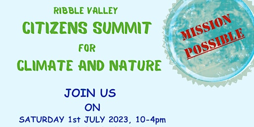 Ribble Valley Citizens Summit for Climate and Nature primary image