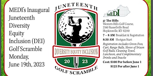 Juneteenth Diversity, Equity, & Inclusion (DEI) Golf Scramble primary image