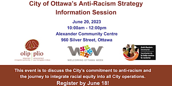 City of Ottawa’s Anti-Racism Strategy Information Session