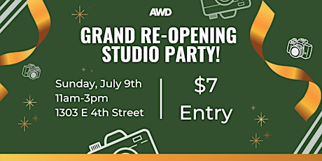 Grand Re-Opening Photo Studio Party!