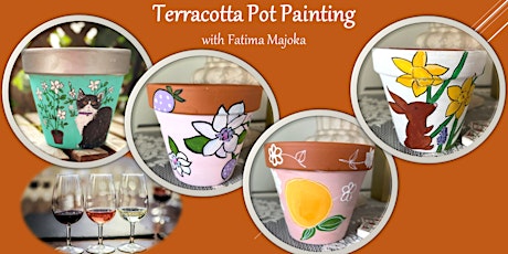 Paint & Sip: Terracotta Pot Painting (Wine included)