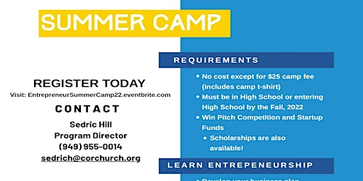 Young Entrepreneur Academy Summer Camp 2023