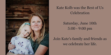 Kate Kolb was the Best of Us Celebration