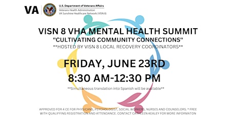 Cultivating Community Connections, VHA VISN8 Virtual Mental Health Summit