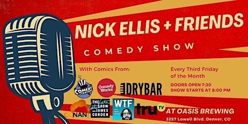 Nick Ellis + Friends Comedy Show primary image