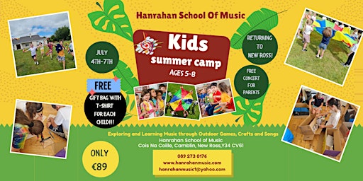 Music Summer Camp 2023 Ages 5-8