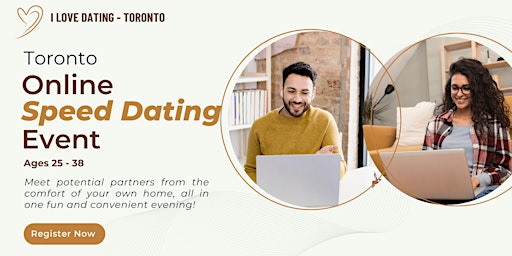 Toronto Online Speed Dating Event (Ages 25 - 38)| SOLD OUT FOR MEN primary image