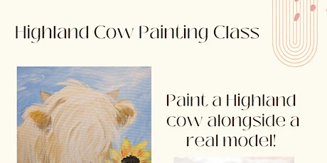 Late Highland Cow Painting Class