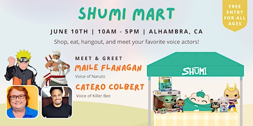Shumi Mart: Meet & Greet with Voice Actor Maile Flanagan and Catero Colbert primary image