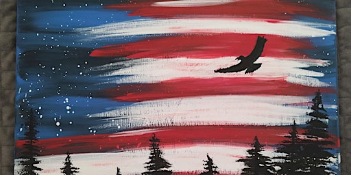 Imagem principal de Paint n Sip on the porch - RED, WHITE, and BLUE for July 4th