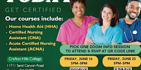 6/16/23 Crafton Hills College Nursing Services Information Session