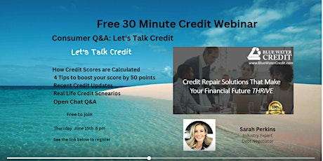 Let's Talk Credit - Learn to improve your credit and credit score.