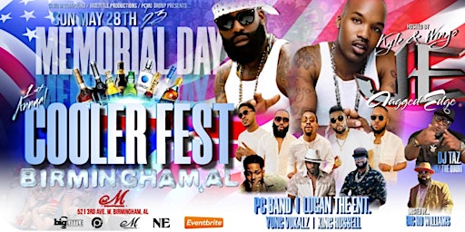 MEMORIAL DAY WKND COOLER FEST FT. JAGGED EDGE, PC BAND, LOGAN, VOKALZ, RUSS primary image