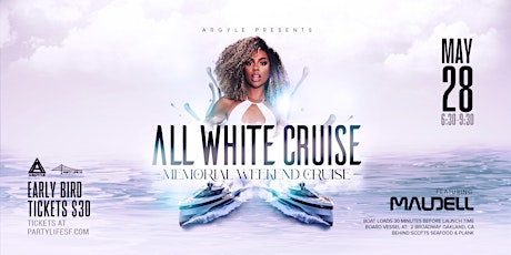 ALL WHITE ATTIRE MEMORIAL WEEKEND SUNSET CRUISE