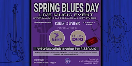 Imagen principal de RCS Spring Blues - Concert and Open Mic