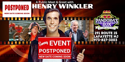 Imagem principal do evento Henry Winkler Meet & Greet at Pandora's Box Toys & Collectibles