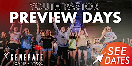 GENERATE Youth Pastor Preview Day - Asheville, NC - 7/20