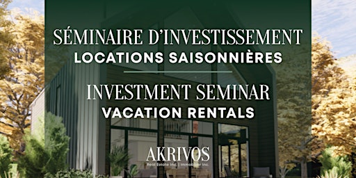 Real estate Investments- Montreal - Séminaire d'investissement primary image