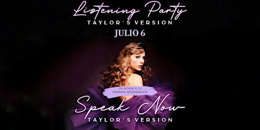 Imagen principal de Speak Now (Taylor's version) Listening Party