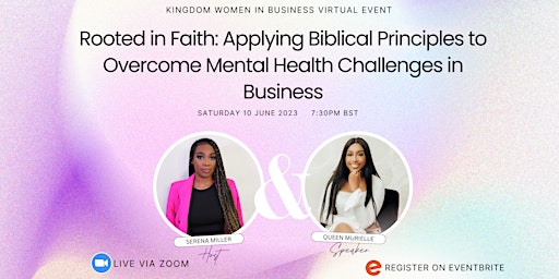Overcoming Mental Health Challenges in Business with Biblical Principles primary image