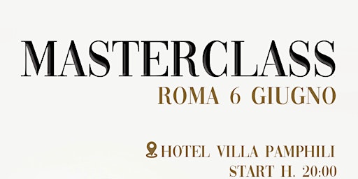 MasterClass Stefania Lo Gatto Roma