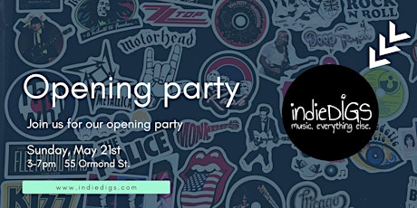 Imagen principal de Opening party for IndieDigs: music, everything else.