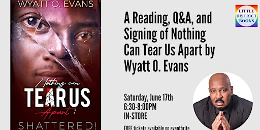 Imagem principal de Reading, Q&A, and Signing with Wyatt O. Evans
