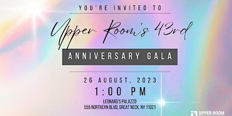 Imagen principal de Upper Room’s 43rd Anniversary Gala