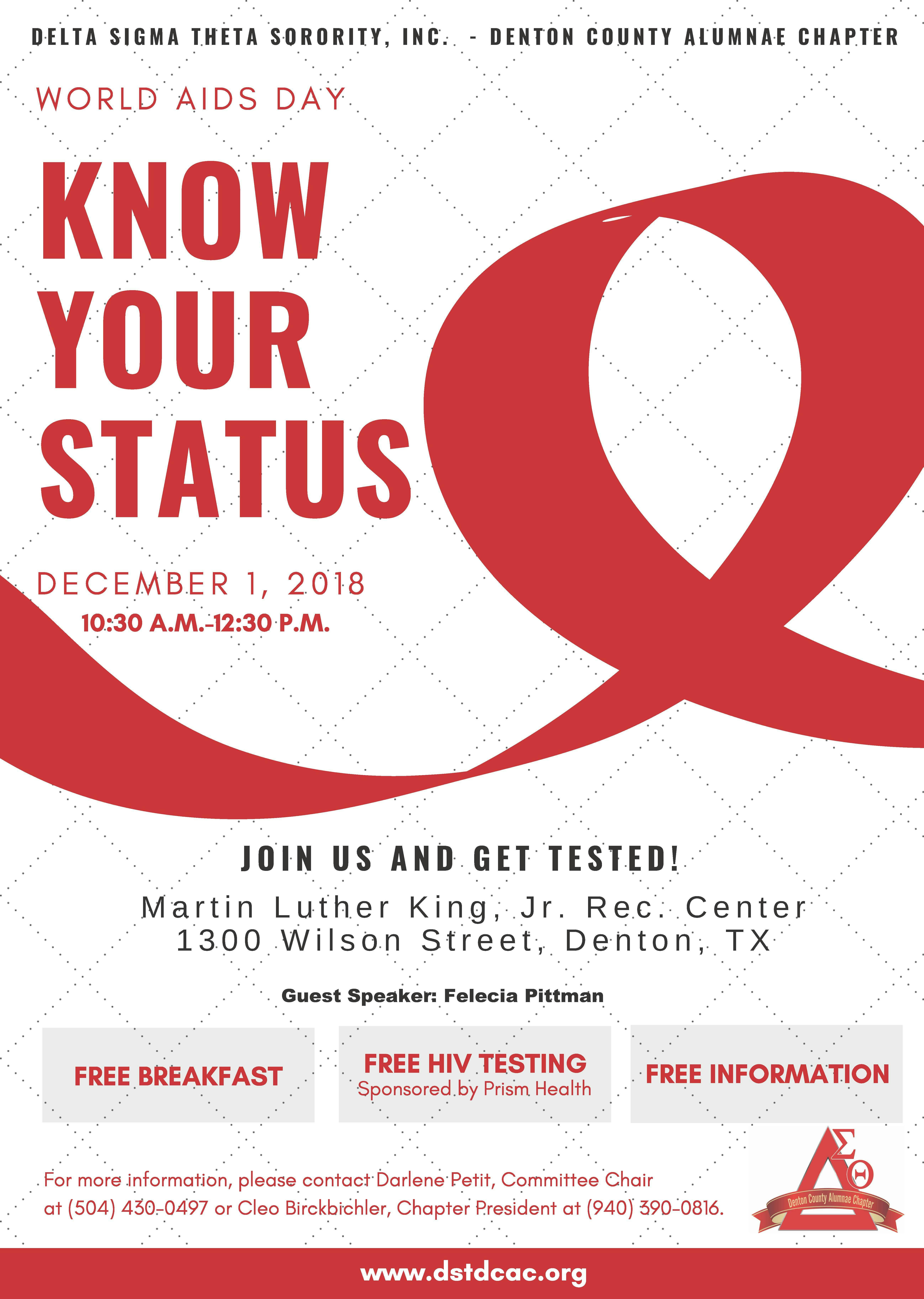 2018 Dcac World Aids Day Event 1 Dec 2018