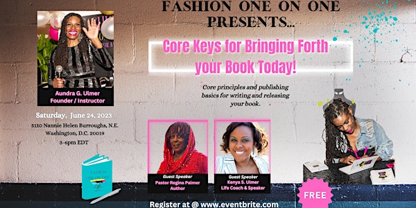 Core Keys for Releasing your Book Today!
