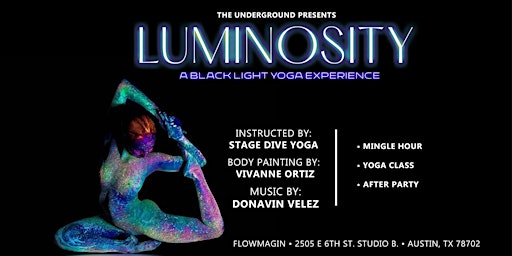 Luminosity   A Black Light Yoga Experience primary image