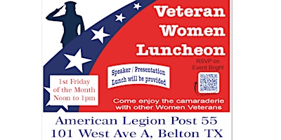 Hauptbild für Women Veteran Luncheon