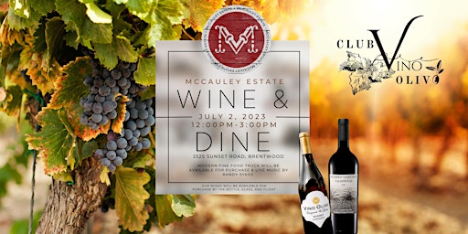McCauley Estate Vineyards Wine & Dine primary image