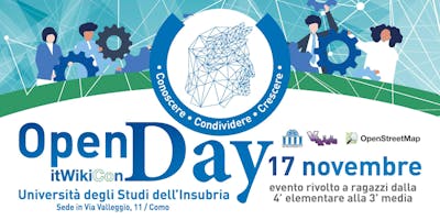 Open Day - itWikiCon 2018 Open Day - itWikiCon 2018