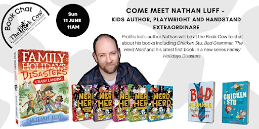 Primaire afbeelding van Book Chat - Meet Nathan Luff - prolific kids author and playwright