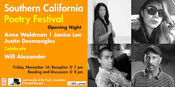 Anne Waldman, Janice Lee, & Justin Desmangles celebrate Will Alexander