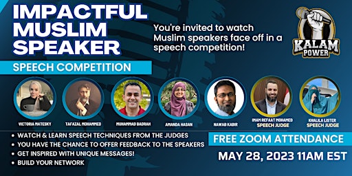 Impactful Muslim Speaker Speech Competition primary image